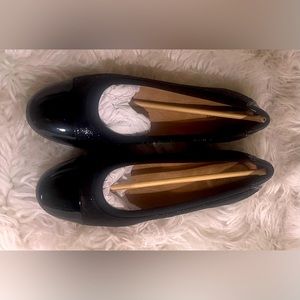 Leather Comfort Ballet Shoes Black